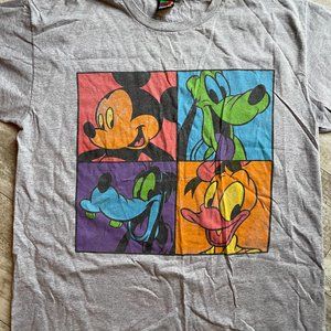 Vintage Men’s 2XL Disney Mickey Unlimited Andy Warhol Pop Art Shirt